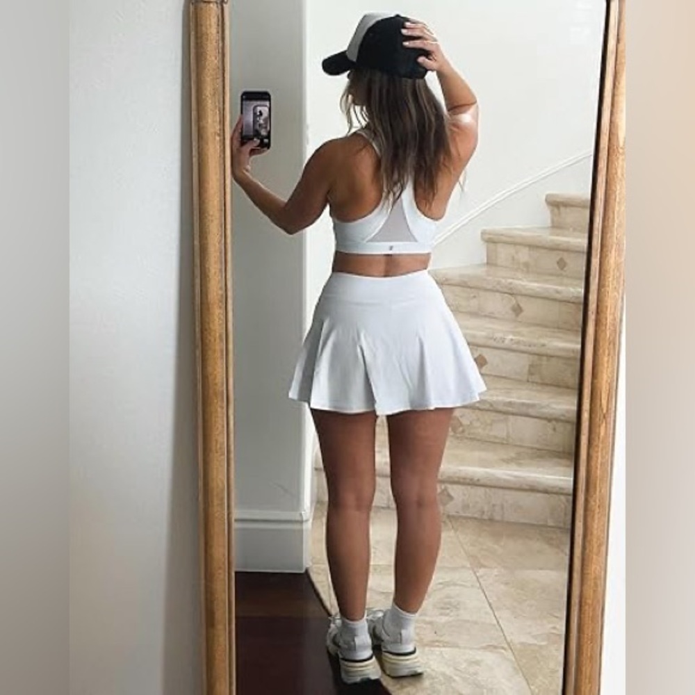 Stelle Women Tennis Skirt Golf Skorts Athletic High Waisted with Pockets Inner - Picture 2 of 11